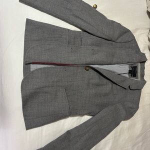 J.Crew Gray Blazer with Gold Button